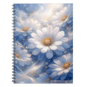 Carnet Rêve de Marguerite Bleue Éthérée