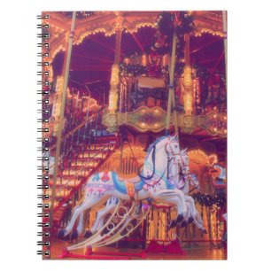 Carnet rêve d'enfance - vieux cheval carrousel