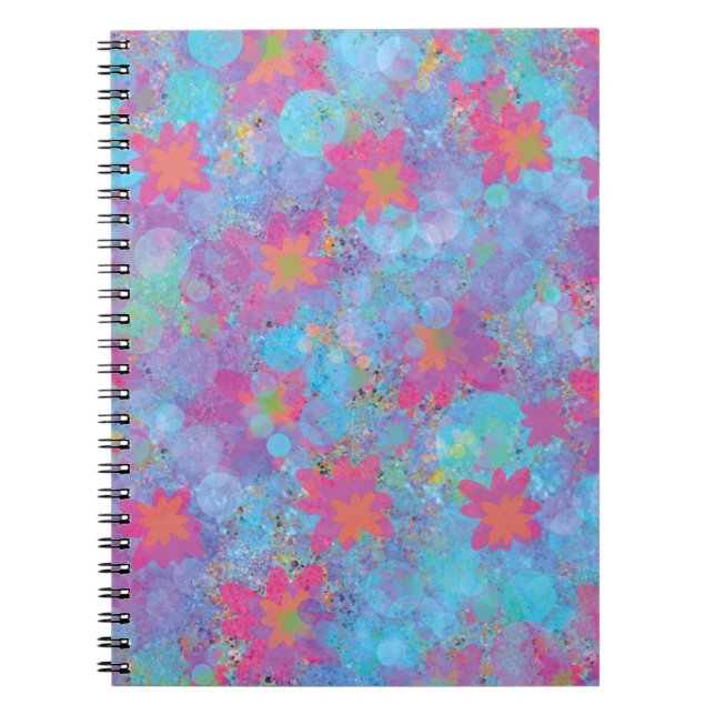 Carnet Rêve rose et turquoise (Devant)