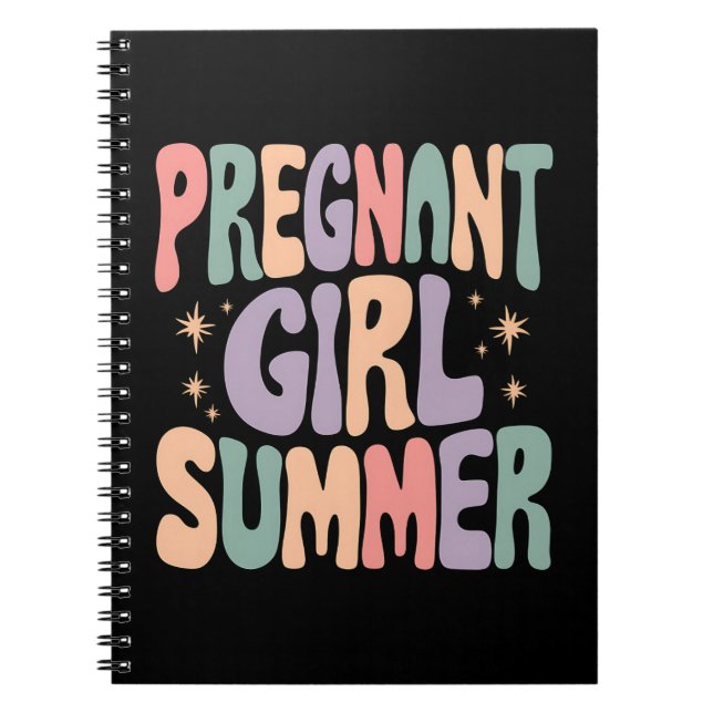 Carnet Révélation de grossesse Fille enceinte Fête prénat (Devant)