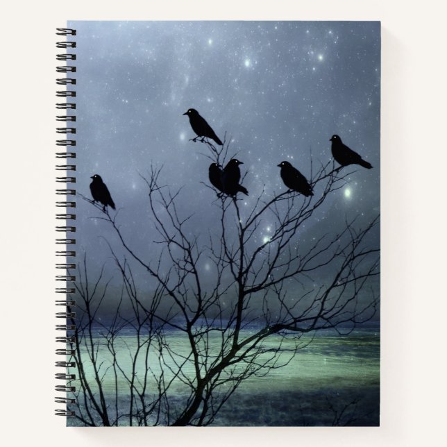 Carnet Rêver De Corbeaux Dans Un Arbre (Devant)