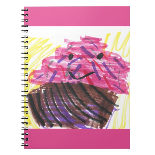 Carnet Rêves de Cupcake Art Enfant Mignon (Devant)