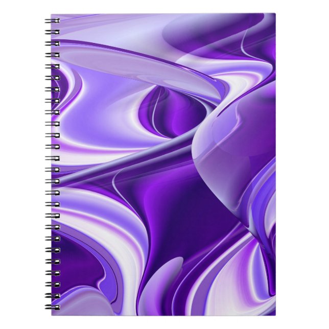 Carnet Rêves de fleurs violettes (Devant)