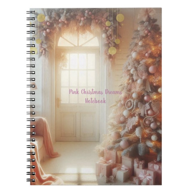 Carnet Rêves de Noël rose  (Devant)