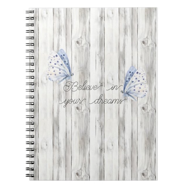 Carnet Rêves de papillon lavande (Devant)