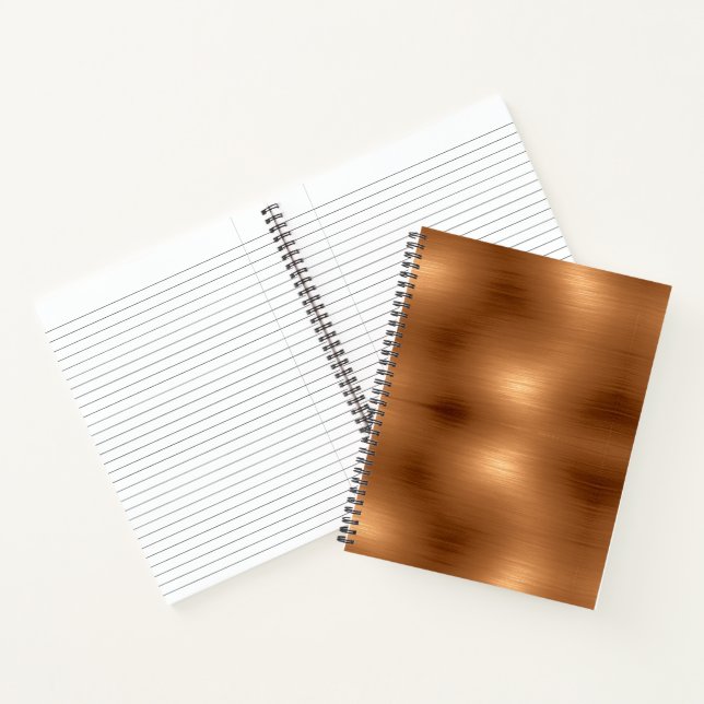 Carnet Revêtement de cuivre brossé (Intérieur)