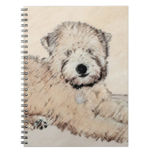 Carnet Revêtu doux Roue Peinture Terrier Art original