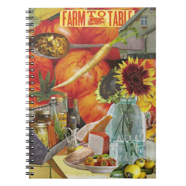 Carnet Revue avec le thème du marché agricole (Devant)