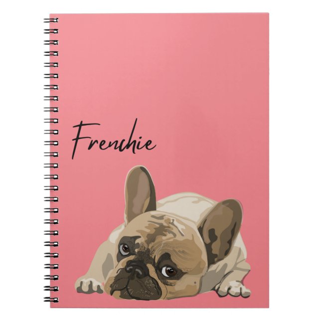 Carnet Revue/Carnet - Français rose, Chien de taule franç (Devant)