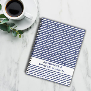 Carnet Revue de prière chrétienne moderne Marine Bleus St