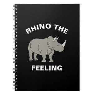 Carnet Rhinocéros L'Animaux Drôle Sentiment Rhinocéros Je
