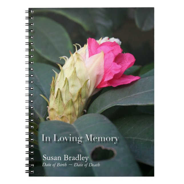 Carnet Rhododendron 1 Celebration of life guest book (Devant)