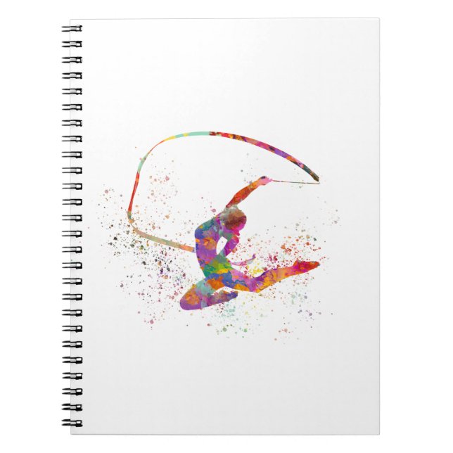Carnet Rhythmic gymnastics in watercolor (Devant)