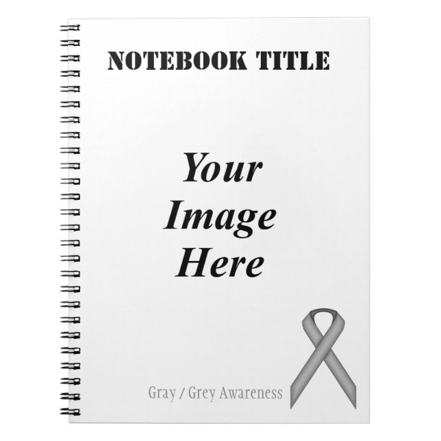 Carnet Ribbon gris/gris standard par Kenneth Yoncich (Devant)