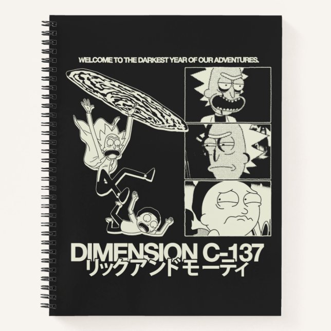 Carnet RICK ET MORTY™ | Dimension C-137 (Devant)