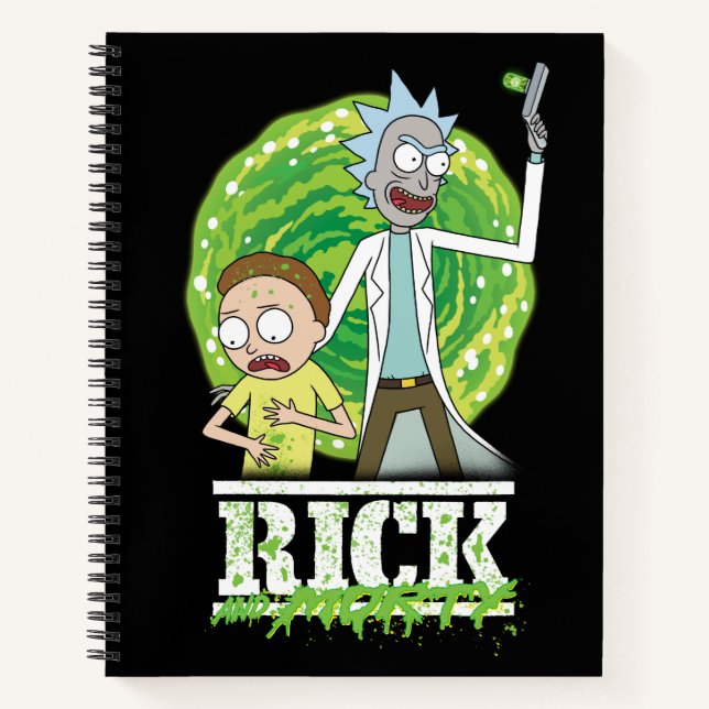 Carnet RICK ET MORTY™ | Éclat vert (Devant)