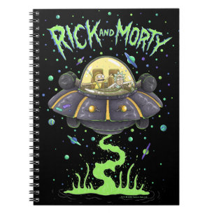 Carnet RICK ET MORTY™ Graphique de vol spatial illustr