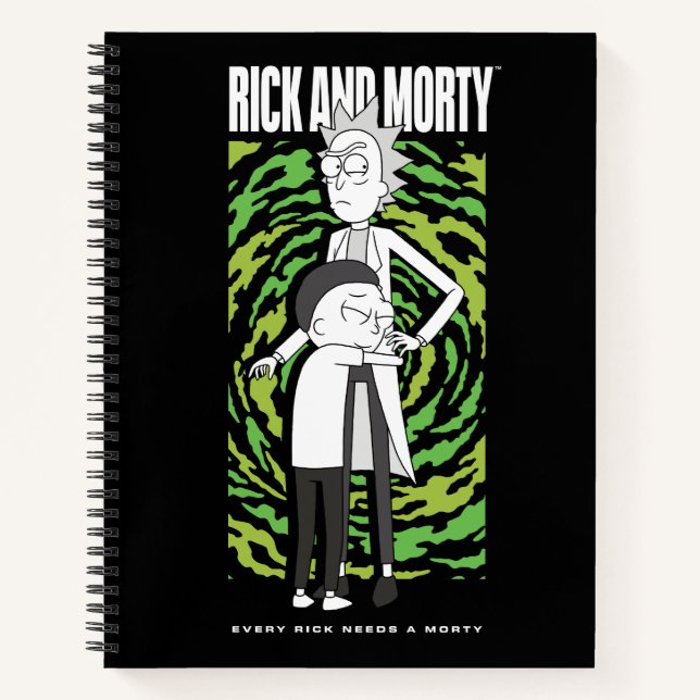 Carnet RICK ET MORTY™ | Morty Hugging Rick (Devant)