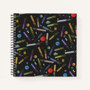 Carnet RICK ET MORTY™ Motif de la comète spatiale