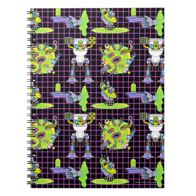 Carnet RICK ET MORTY™ | Motif du portail de prélèvement (Devant)