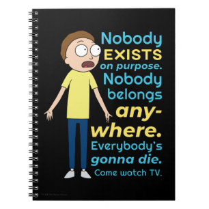 Carnet RICK ET MORTY™ Personne N'Existe À Titre Exce