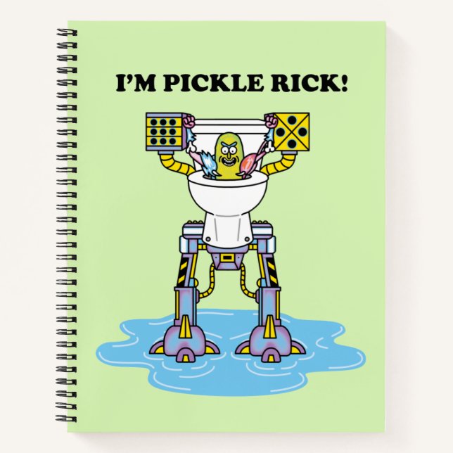 Carnet RICK ET MORTY™ | Pickle Rick Toilet Mech (Devant)