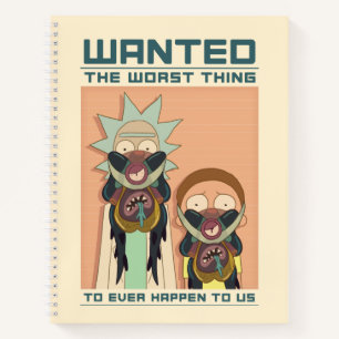 Carnet RICK ET MORTY™   Poster Recherché Glorzo