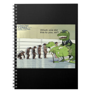 Carnet Rick London Funny Dinosaur Police Lineup
