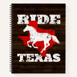 Carnet Ride Texas - Cadeau pour les amateurs de chevaux,