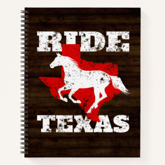 Carnet Ride Texas - Cadeau pour les amateurs de chevaux,