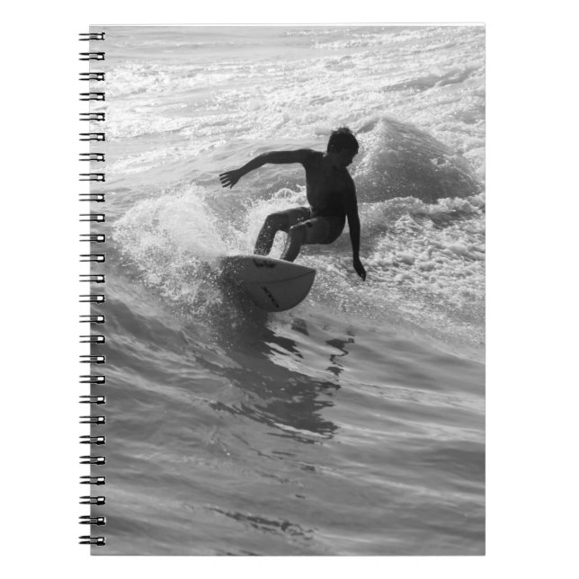 Carnet Riding The Wave Grayscale (Devant)