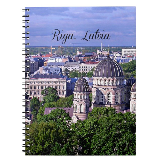 Carnet Riga, paysage urbain de la Lettonie (Devant)