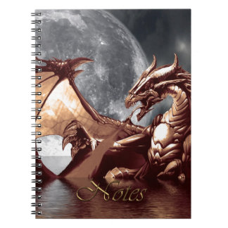 Carnet Rising Sea Dragon & Moon Imaginaire Art