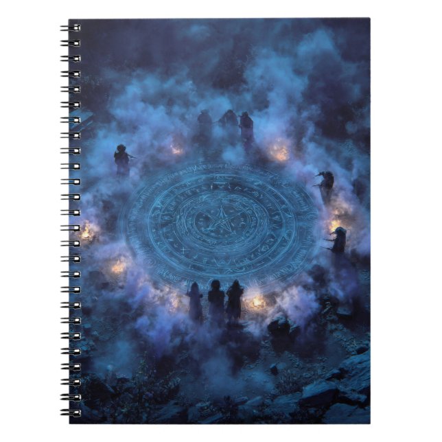 Carnet rituel mystique circulaire arcane (Devant)