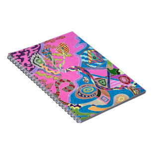 Carnet Rive rose, Art Abstrait