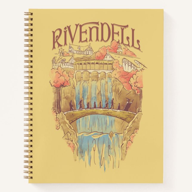 Carnet RIVENDELL™ Fellowship Watercolor Illustration (Devant)