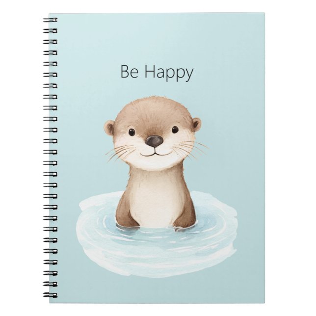 Carnet Rivière Bleue Gentille Loutre   (Devant)