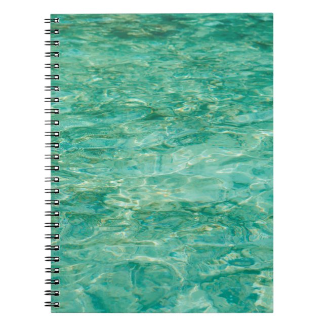 Carnet Rivière laquée marine de l'océan (Devant)
