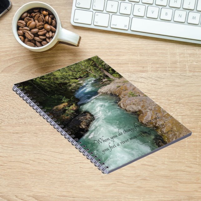 Carnet Rivière sauvage Rumi Poésie Verse (In Situ)