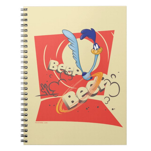 Carnet ROAD RUNNER™ BEEP BEEP!™ Graphique du coucher de s (Devant)