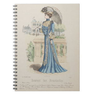 Carnet Robe Bleue Victorienne Paris Annonce Vintage Franç