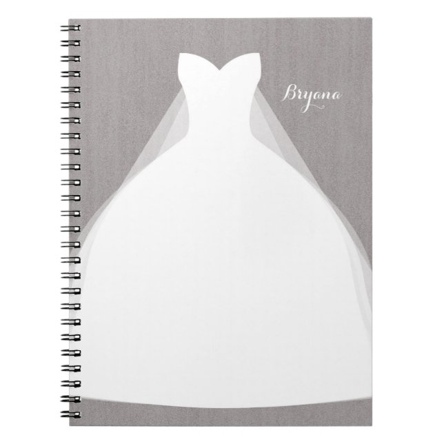 Carnet Robe de mariée Moderne Glamour Enterrement de vie  (Devant)