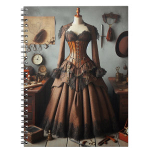 Carnet Robe détective vintage Victorian Steampunk Lady