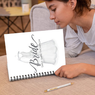 Carnet Robe mariage Aquarelle personnalisée