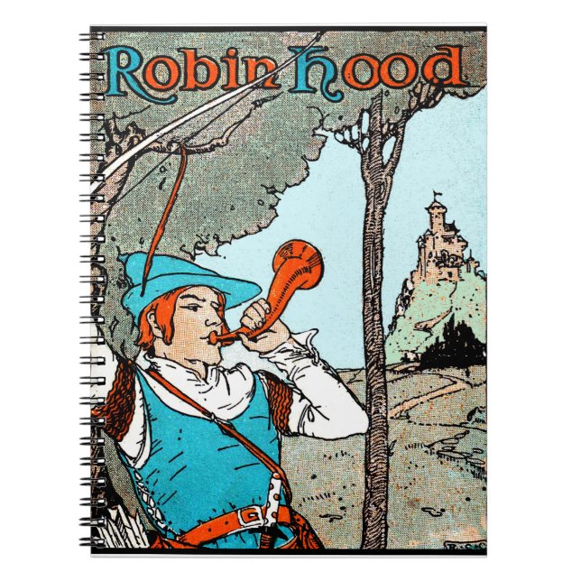 Carnet Robin Hood Antique Illustration Joyeux Hommes (Devant)