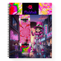 Robot Cyber Pink & Skateboard