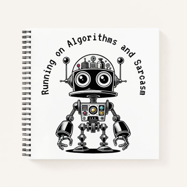 Carnet Robot de tête de dôme - Exécution sur algorithmes  (Devant)