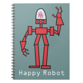 Carnet Robot heureux