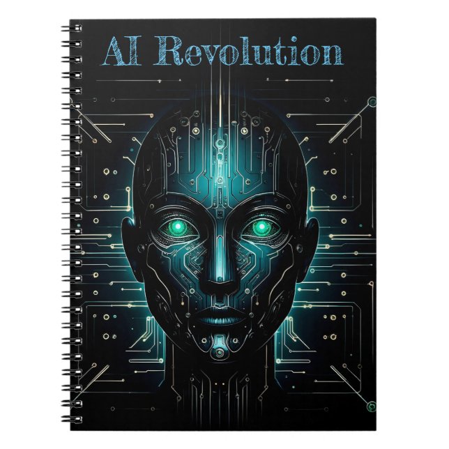 Carnet Robot intelligence artificielle imaginaire science (Devant)