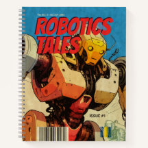 Robotics Tales Vintage Sci-Fi Comic Art